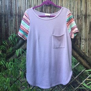 Style Rack Embroidered Sleeve Tee